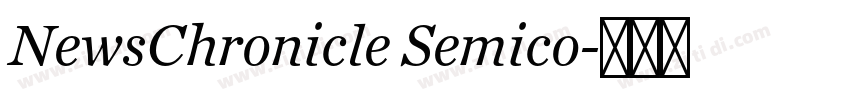 NewsChronicle Semico字体转换